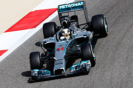 Lewis Hamilton tops the timesheets in FP3.